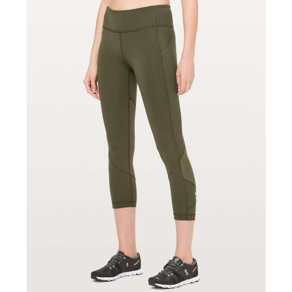 Lululemon Pace Rival Crop *Full-On Luxtreme 22"
Dark Olive, sz‎ 8 - Picture 1 of 5